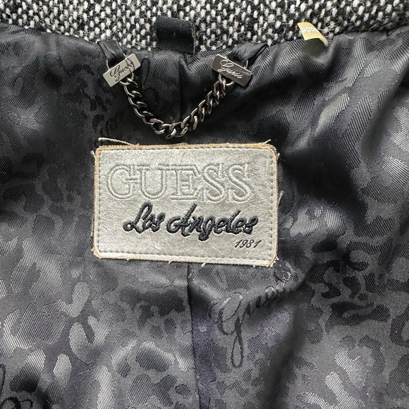 Guess Charcoal Double-Breasted Pea Coat - Picture 4 of 5